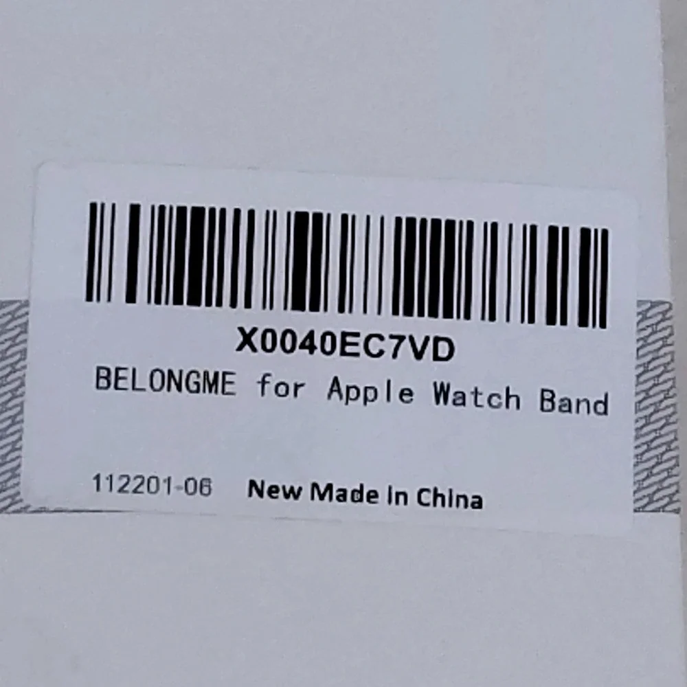 BELONGME for Apple Watch Band Milanese Loop Stainless Steel Black Magnetic Close